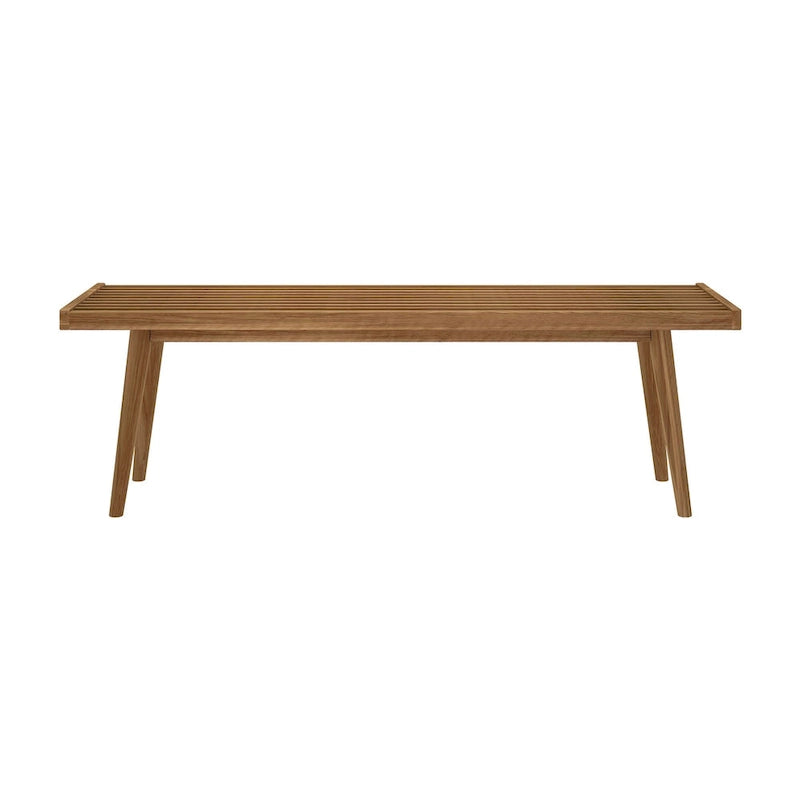Double Wood Entryway Bench - 56.3" L x 16.5" W x 17.5" H