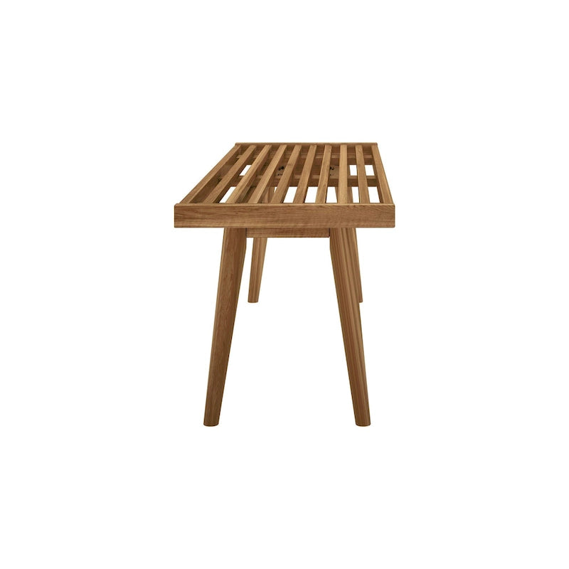 Double Wood Entryway Bench - 56.3" L x 16.5" W x 17.5" H