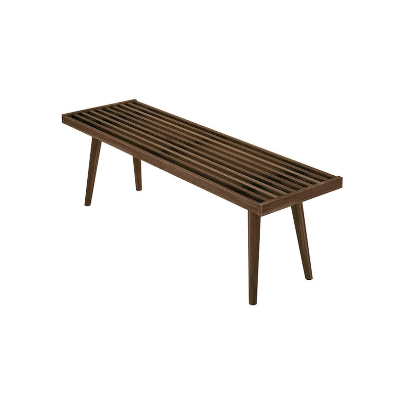 Double Wood Entryway Bench - 56.3" L x 16.5" W x 17.5" H