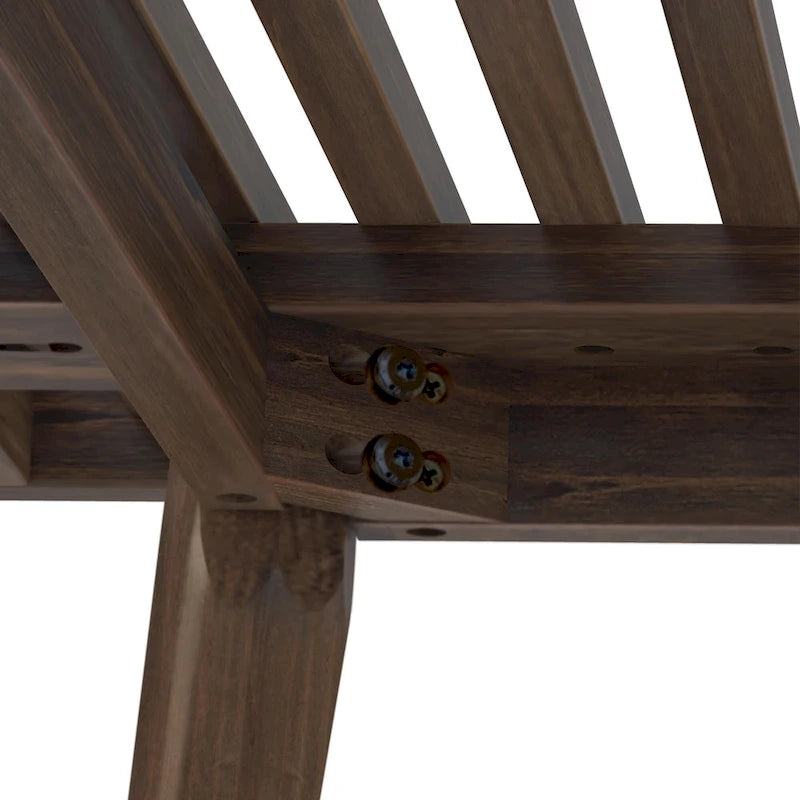 Double Wood Entryway Bench - 56.3" L x 16.5" W x 17.5" H