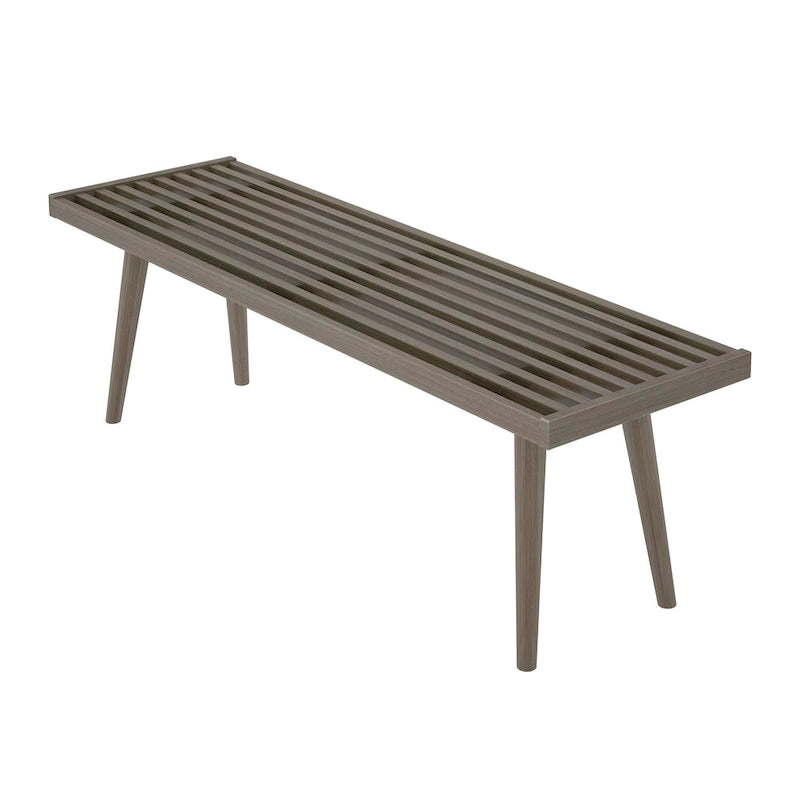 Double Wood Entryway Bench - 56.3" L x 16.5" W x 17.5" H
