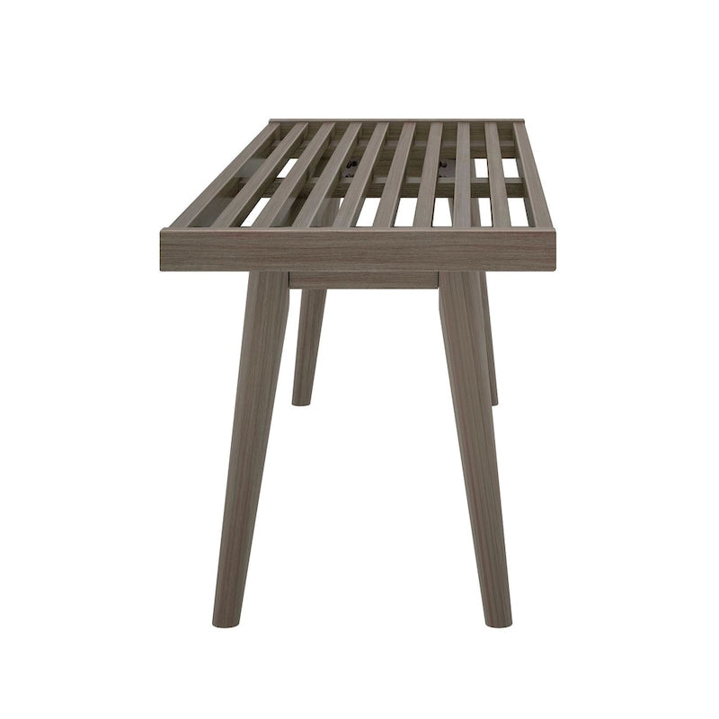 Double Wood Entryway Bench - 56.3" L x 16.5" W x 17.5" H