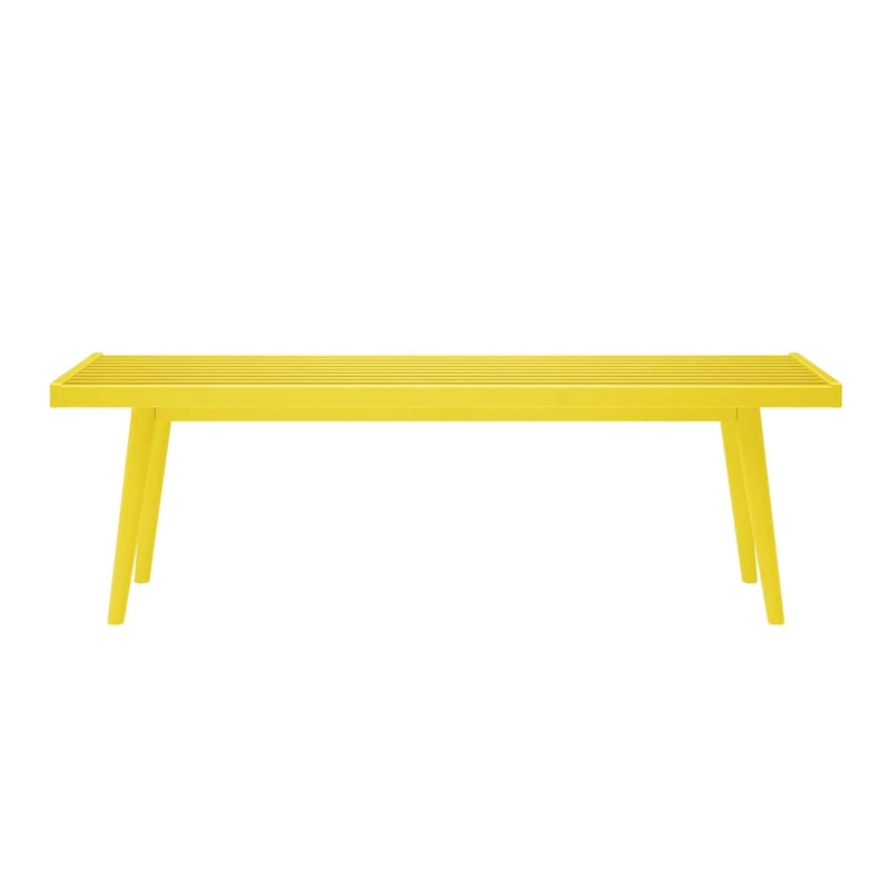 Double Wood Entryway Bench - 56.3" L x 16.5" W x 17.5" H