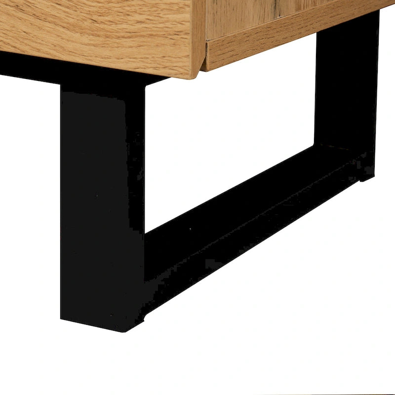 Modern TV Stand for 80" TVs with Double Storage Space
