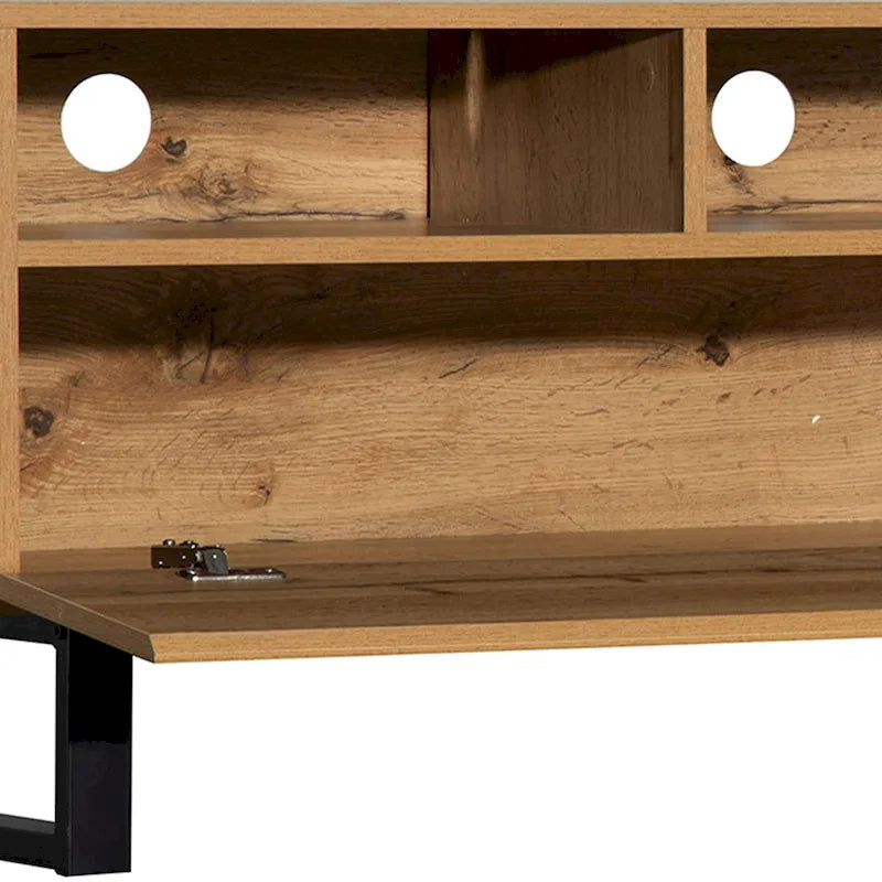 Modern TV Stand for 80" TVs with Double Storage Space