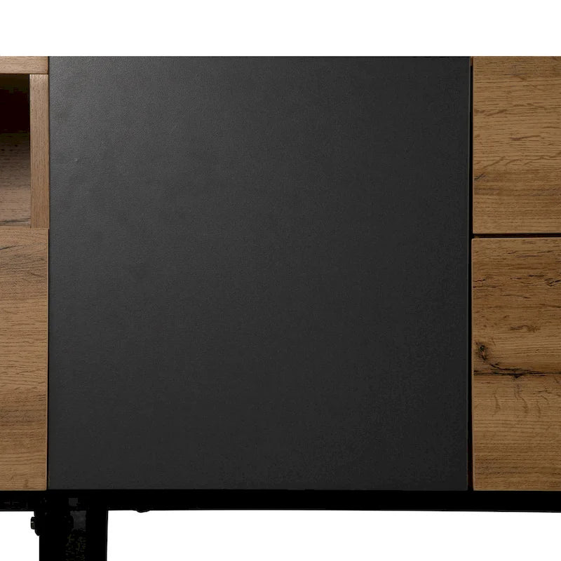 Modern TV Stand for 80" TVs with Double Storage Space