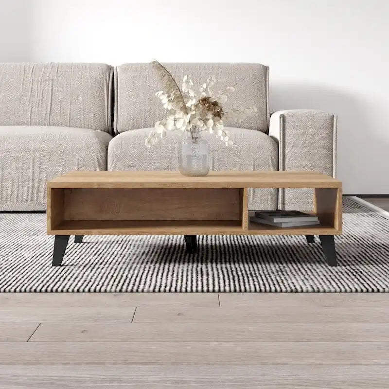 43" Modern Coffee Table - 13.7"H x 43.3"W x 23.6"D