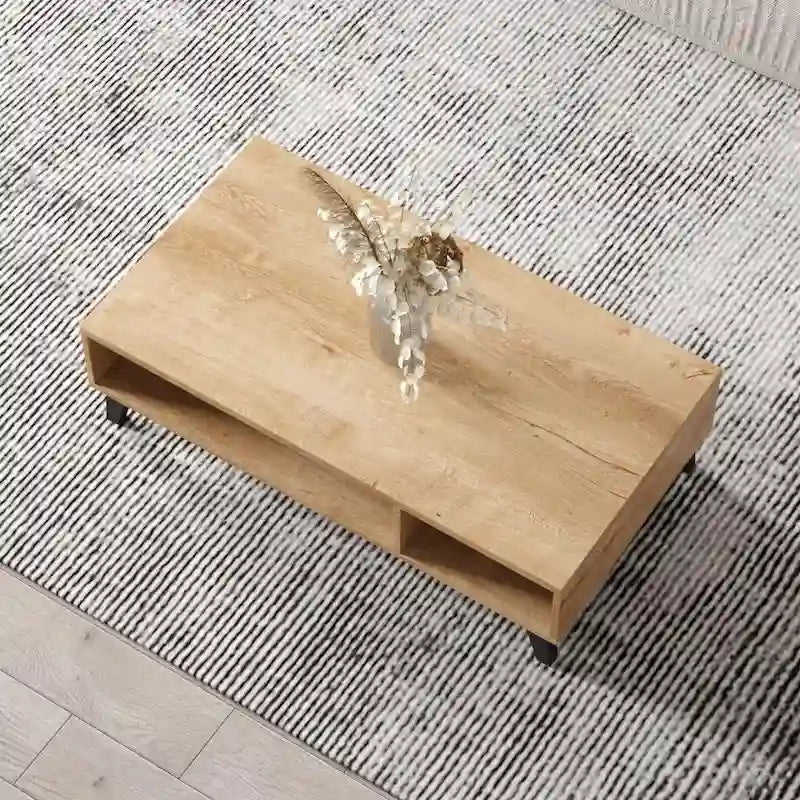 43" Modern Coffee Table - 13.7"H x 43.3"W x 23.6"D