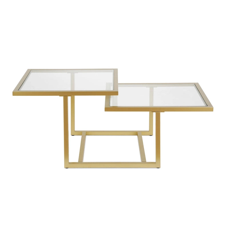 Two-Tier Gold Coffee Table