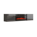 72" Wall Mounted Electric Fireplace TV Stand