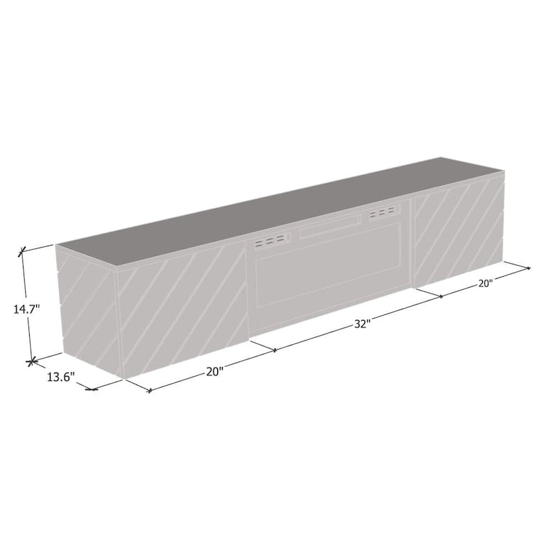 72" Wall Mounted Electric Fireplace TV Stand