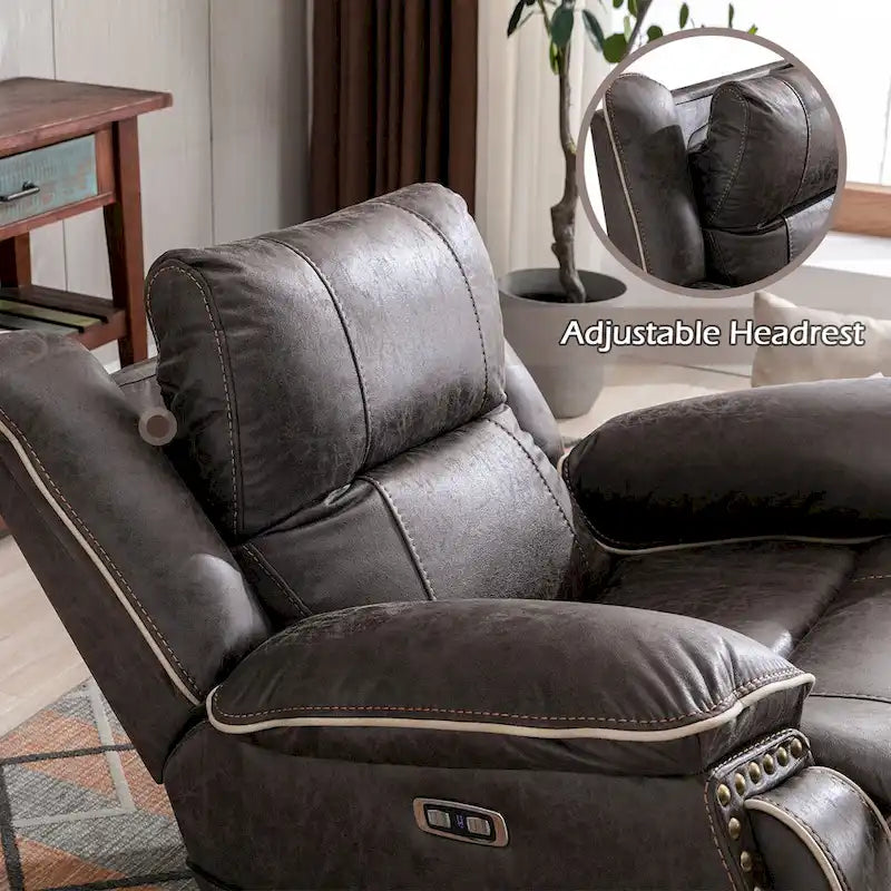 Power Lift Recliner Chair with Massage, Heating, Cup Holder & USB Port