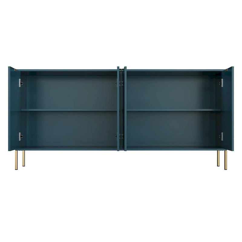 Modern 4-Door Buffet Sideboard Cabinet