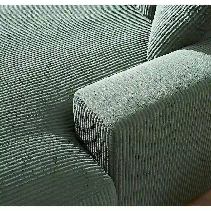 Corduroy Upholstered Chaise Lounge Living Room Chair