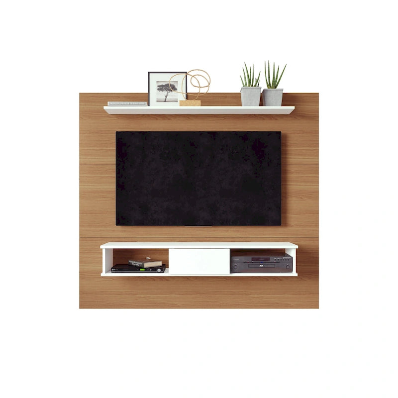 Mid-Century 2-Shelf Engineered Wood 70" TV Board for Flat Screens