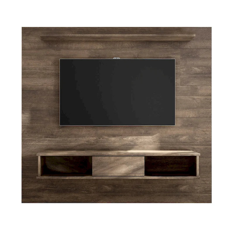 Mid-Century 2-Shelf Engineered Wood 70" TV Board for Flat Screens