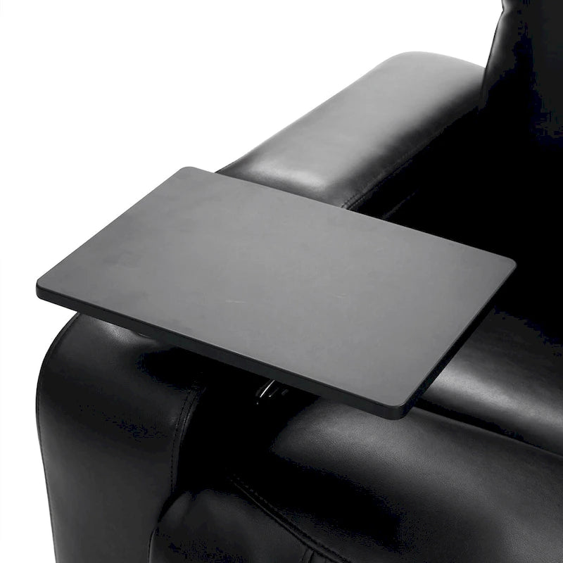 Power Motion Recliner with 2 Cup Holders and 360° Swivel Tray Table