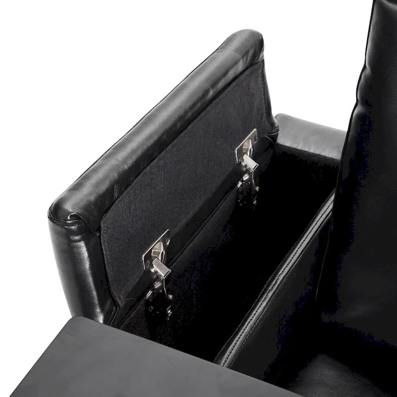 Power Motion Recliner with 2 Cup Holders and 360° Swivel Tray Table