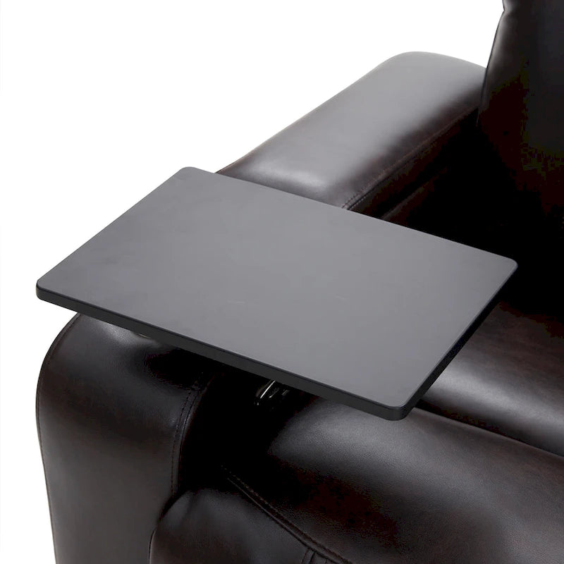 Power Motion Recliner with 2 Cup Holders and 360° Swivel Tray Table