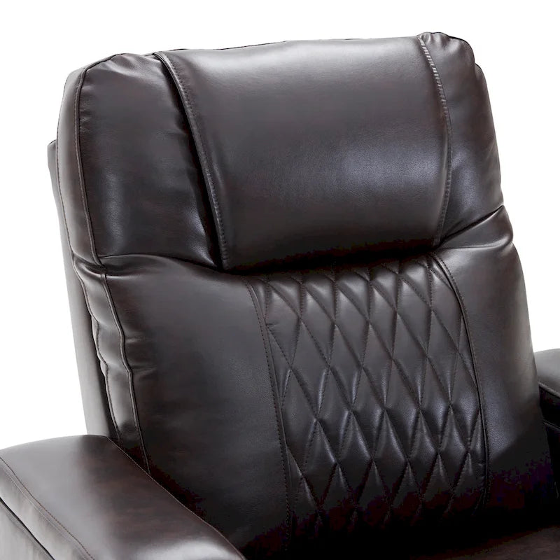 Power Motion Recliner with 2 Cup Holders and 360° Swivel Tray Table