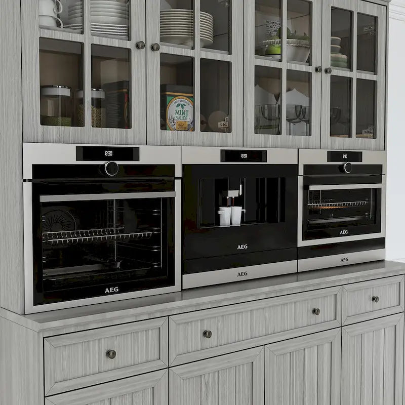 Buffet Sideboard Cabinet with Hutch Display and Pantry Storage