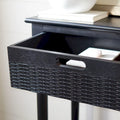 2-Drawer Console Table with Open Shelf - 35.5"W x 13"D x 29.5"H