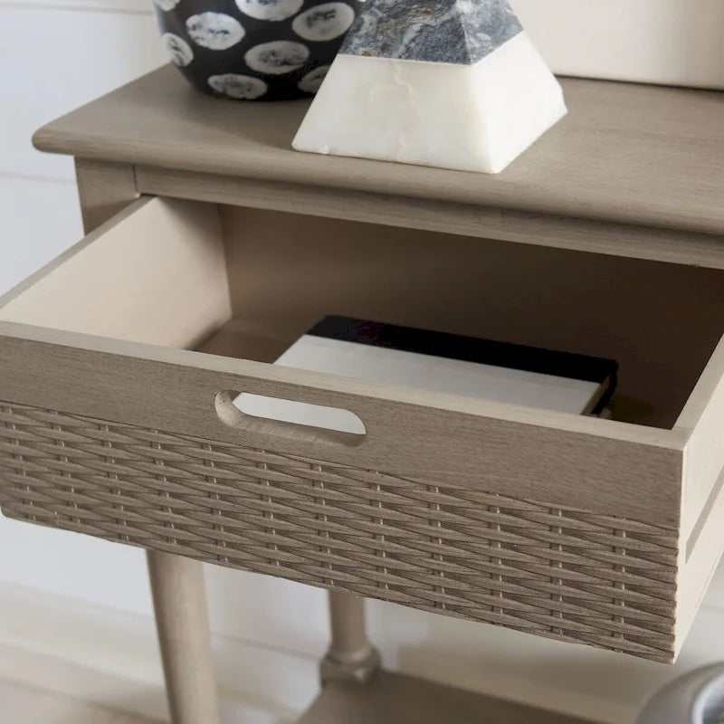2-Drawer Console Table with Open Shelf - 35.5"W x 13"D x 29.5"H