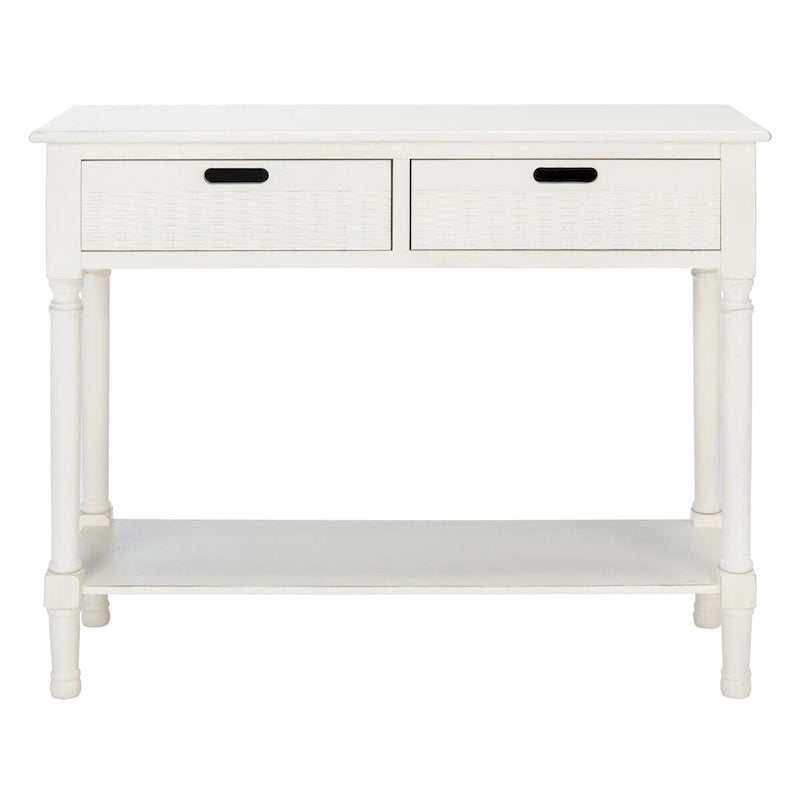 2-Drawer Console Table with Open Shelf - 35.5"W x 13"D x 29.5"H
