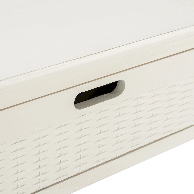 2-Drawer Console Table with Open Shelf - 35.5"W x 13"D x 29.5"H