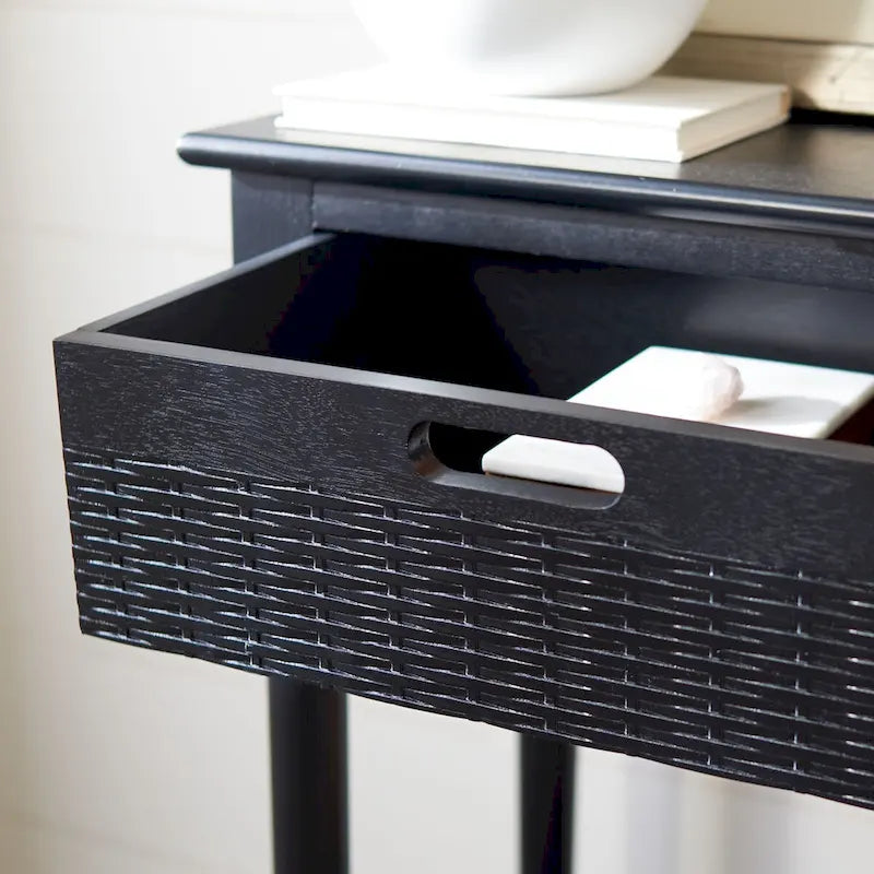 2-Drawer Console Table with Open Shelf - 35.5"W x 13"D x 29.5"H