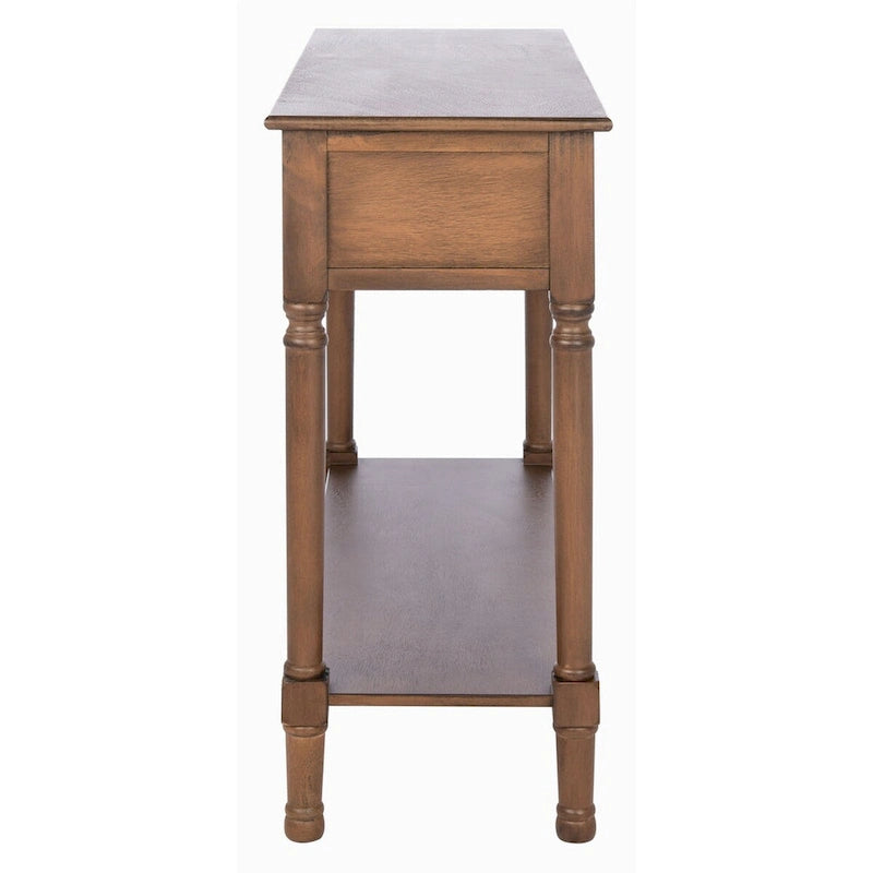 2-Drawer Console Table with Open Shelf - 35.5"W x 13"D x 29.5"H