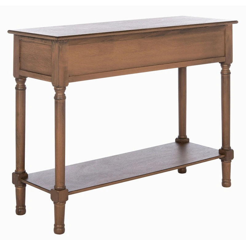 2-Drawer Console Table with Open Shelf - 35.5"W x 13"D x 29.5"H