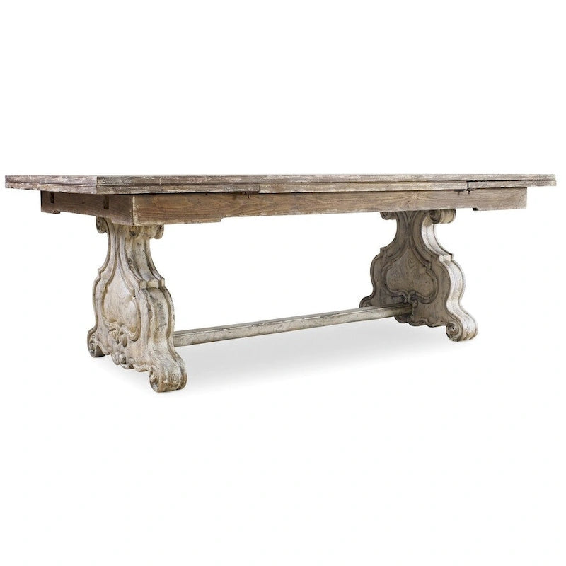 83"-127" Extendable Refectory Trestle Dining Table